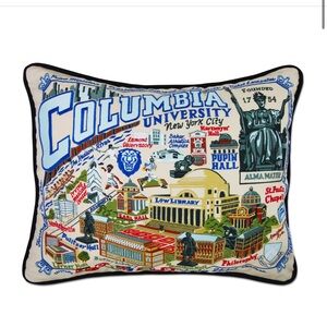 Catstudio Columbia University Collegiate Embroidered Pillow